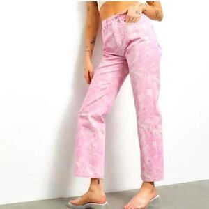 Urban Outfitters cowboy Jeans pink rose wash high rise size 24